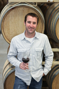 Dave Reilly (Winemaker) in Winery